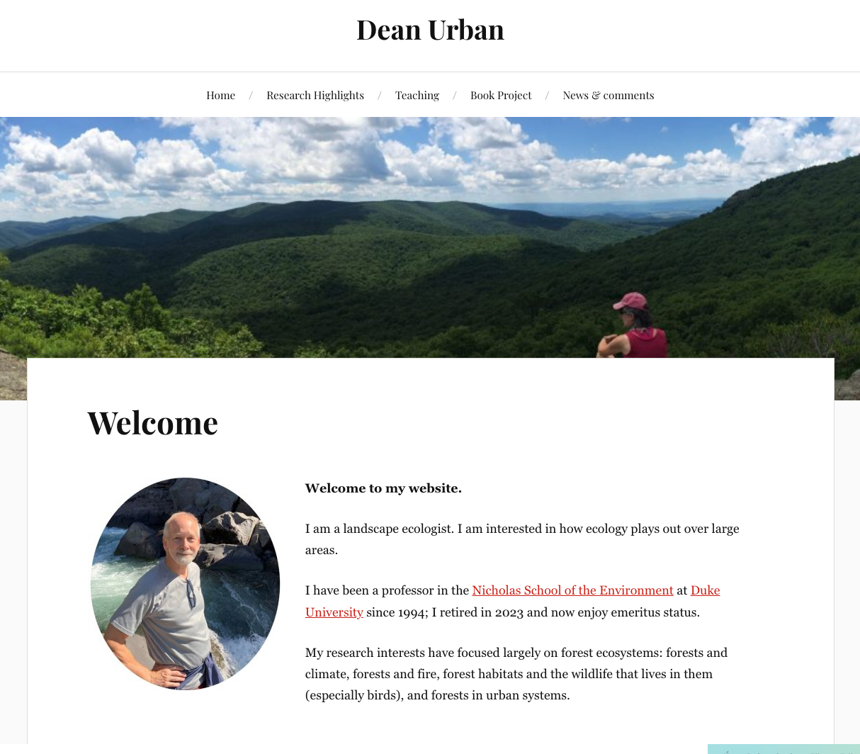 Screenshot of deanurban.org